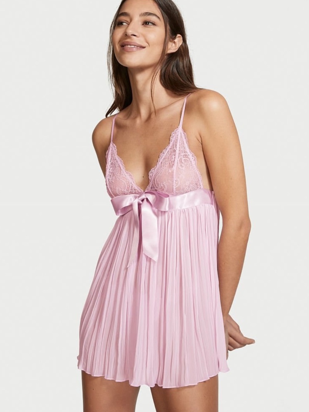 Victoria’s Secret Very Sexy Pleated Teddy Babydoll Large